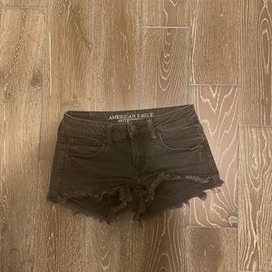 amercian eagle black shorts